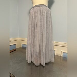 Tulle lined maxi skirt